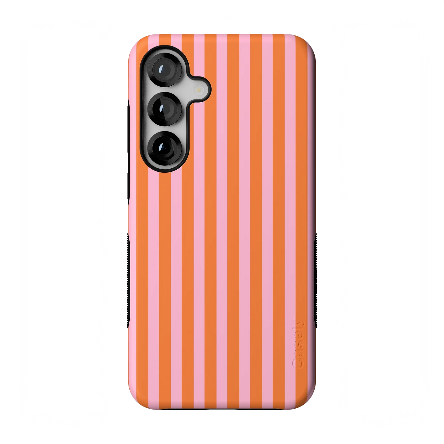 Perfect Stripes | Orange & Pink Stripes Case - Galaxy S25 Plus