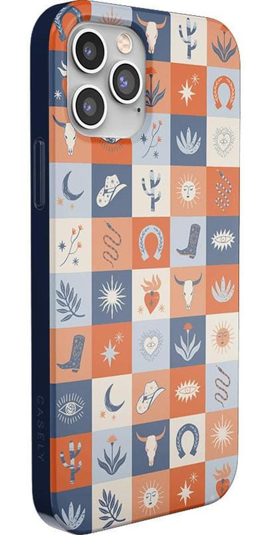Dirt Road Chic | Western Squares Case iPhone Case get.casely