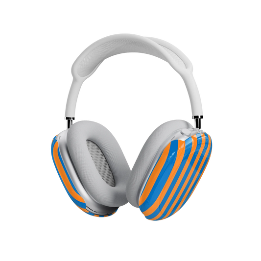 Go New York | Blue & Orange Stripes AirPods Max Case