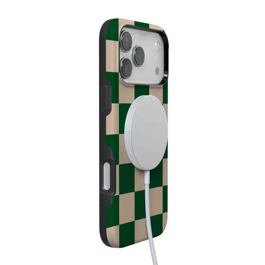 Fit Check | Green Checkerboard Case iPhone Case get.casely