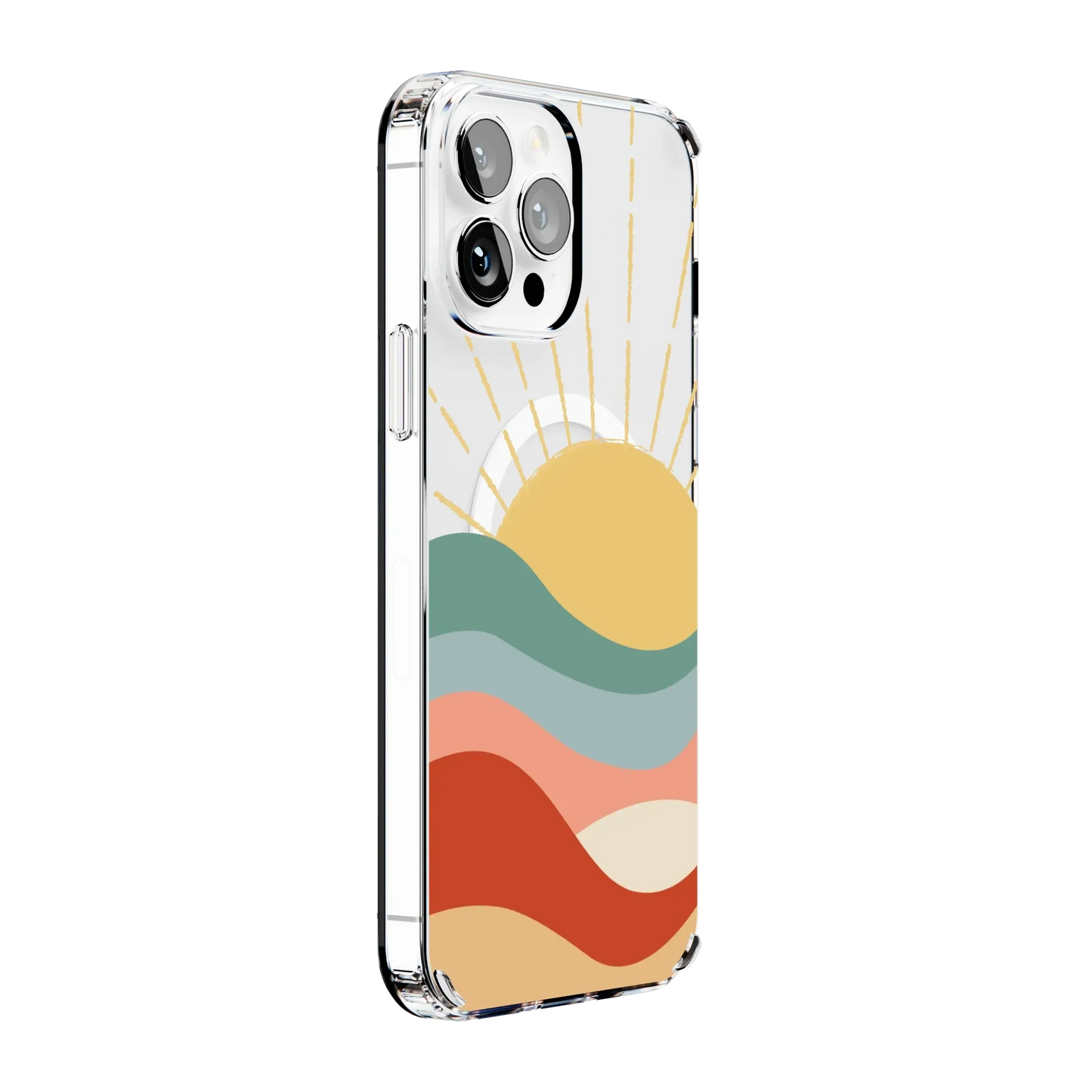 Here Comes the Sun | Colorblock Sunset Case iPhone Case get.casely