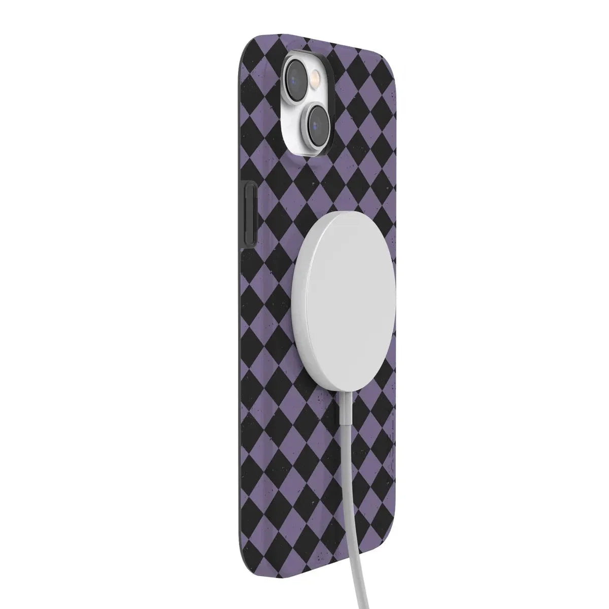Midnight Hex | Purple Checkered Case Phone Case get.casely