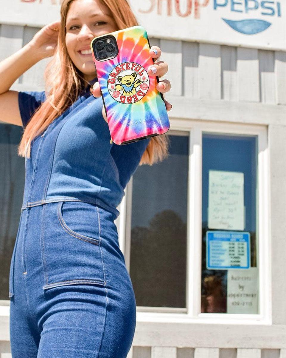 On Tour | Grateful Dead Tie Dye Sticker Case iPhone Case Grateful Dead
