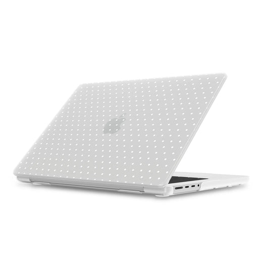 On the Dot | White Polka Dot Laptop Shell