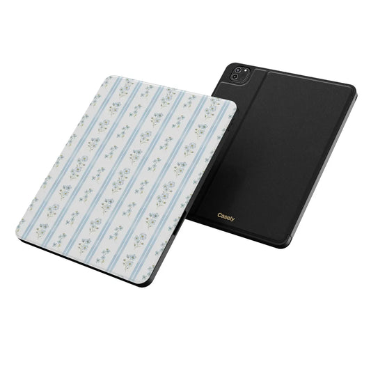 Cottage Stripe | Blue Floral iPad Case
