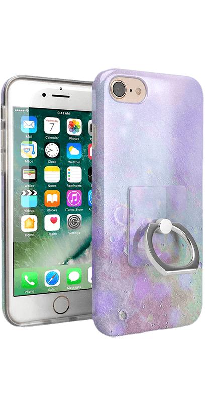 Over the Moon | Pastel Marble Moon Phone Ring Phone Ring get.casely