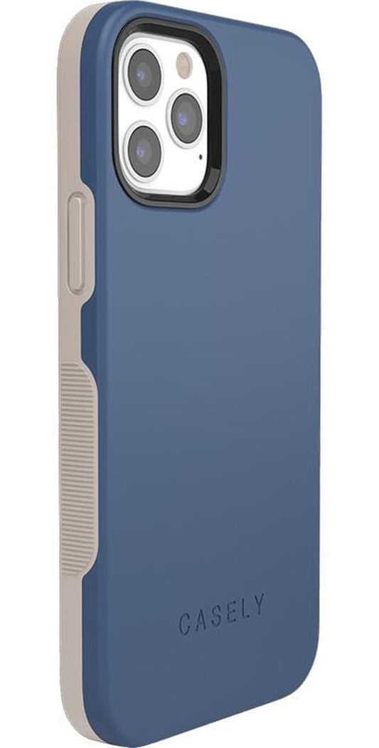 Steel Blue on Nude | Ultra-Protective Bold Case iPhone Case get.casely