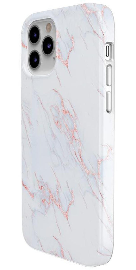 Subtle Blush | White and Pink Marble Case iPhone Case get.casely