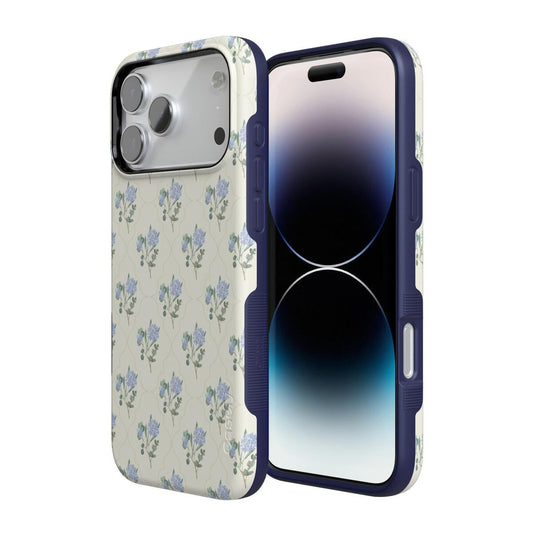 Vintage Garden | Blue Hydrangea Case iPhone Case get.casely
