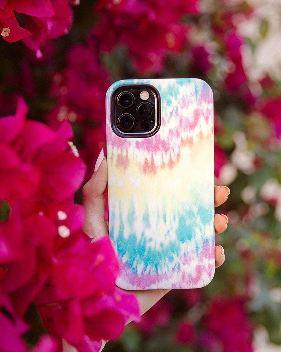 Wild & Free | Classic Rainbow Tie Dye iPhone Case iPhone Case get.casely