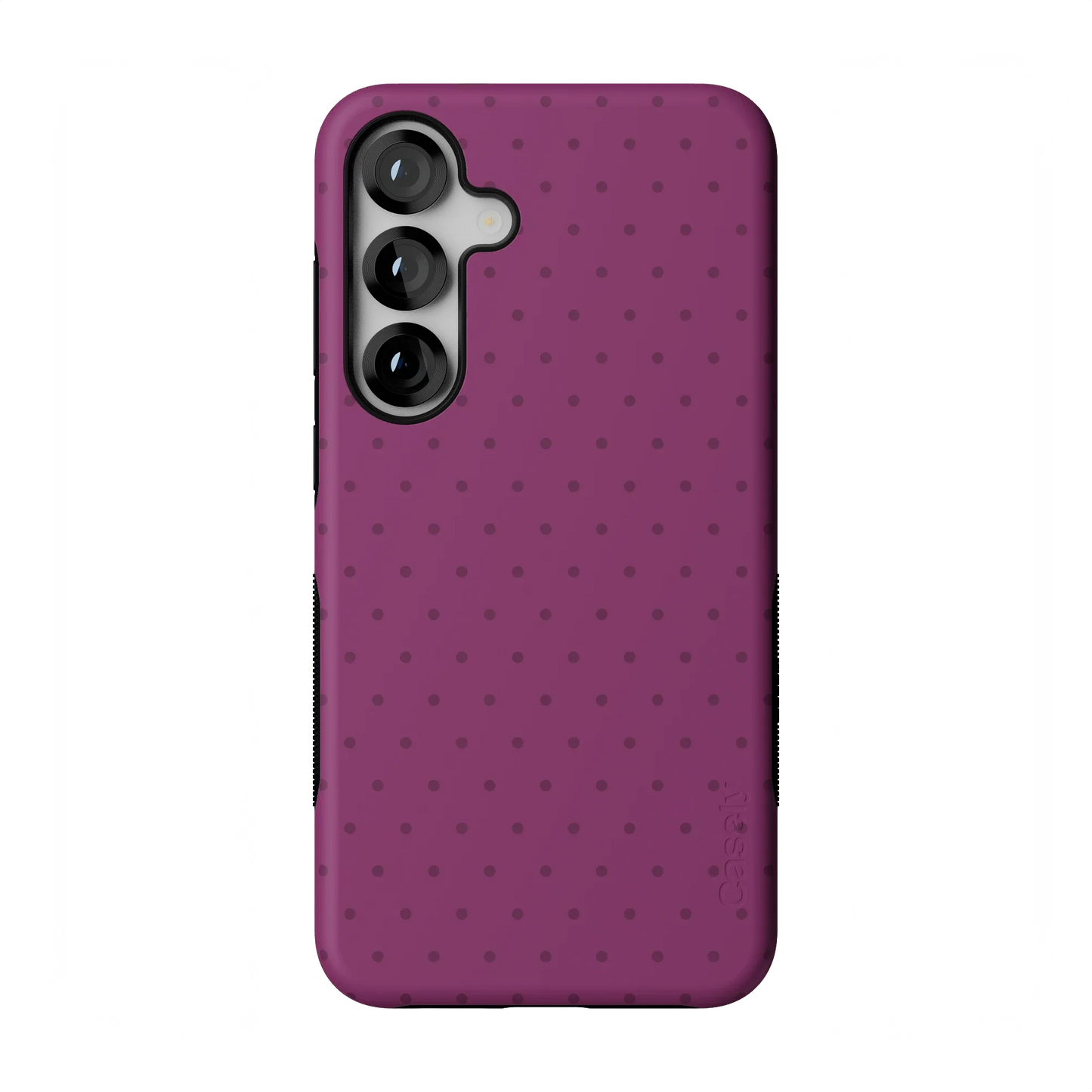 On the Dot | Plum Polka Dot Case - Galaxy S25 Plus