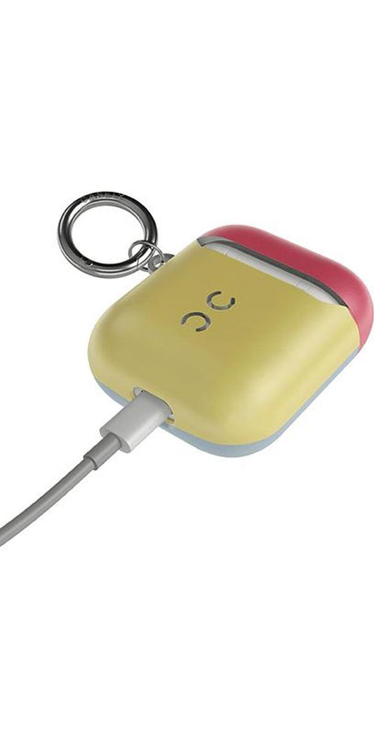 Yellow, Red & Blue | Colorblock AirPods Case AirPods Case get.casely