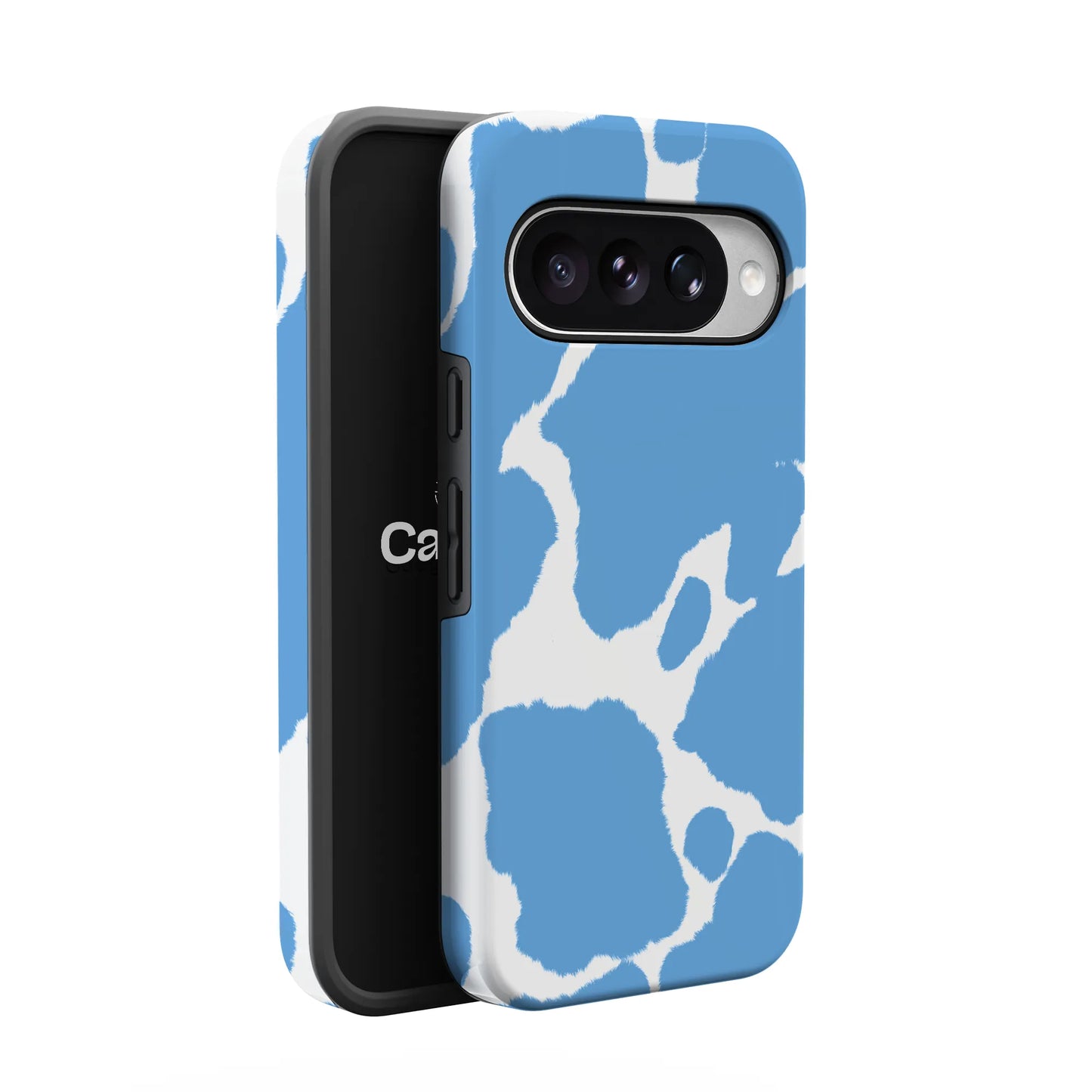 Current MOOd | Light Blue Cow Print Google Pixel Case