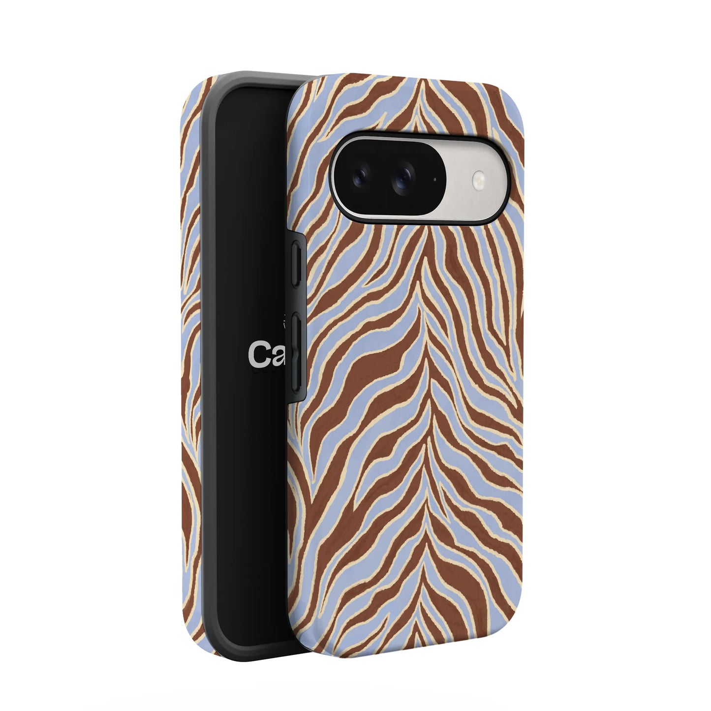 Untamed | Brown & Blue Zebra Case