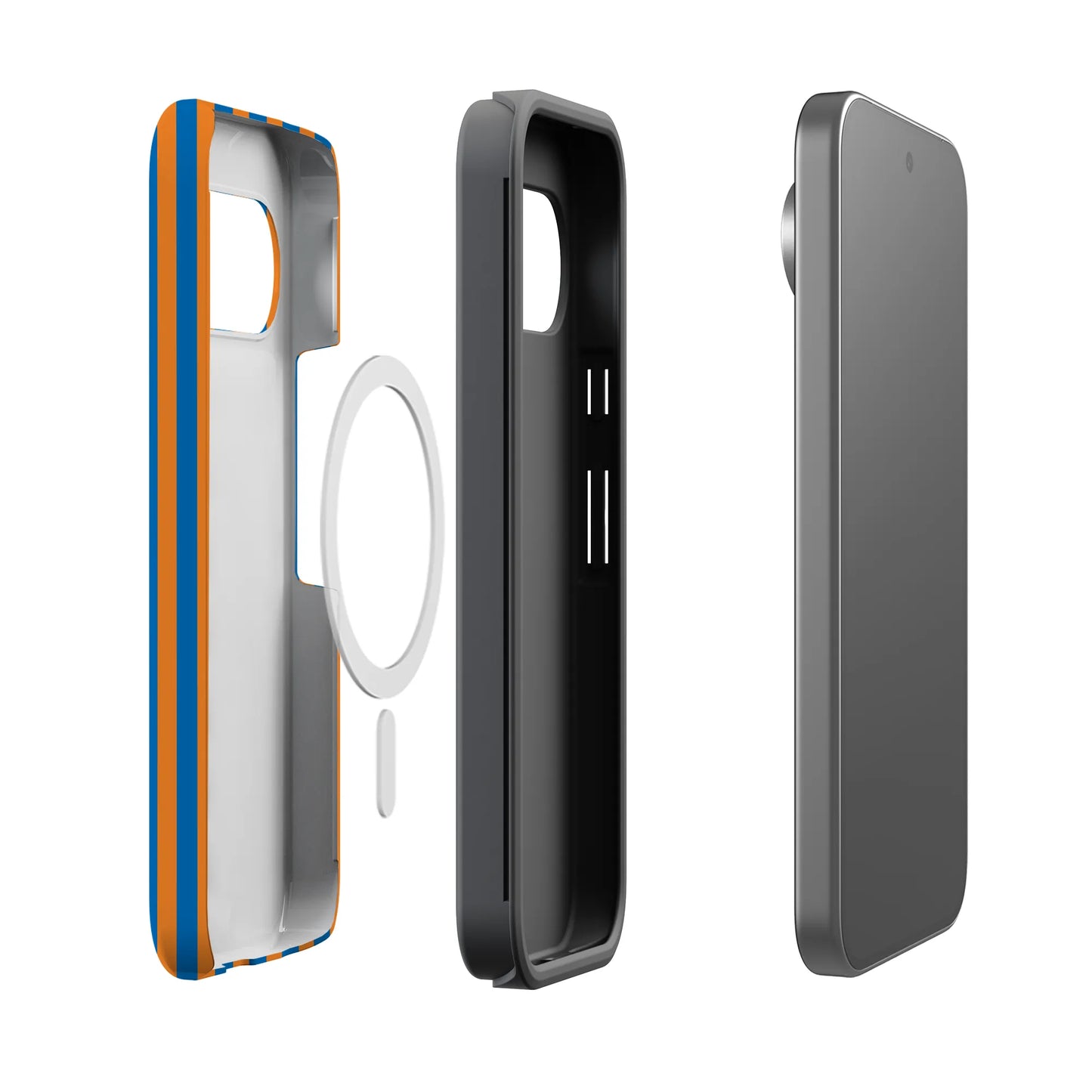 Go New York | Blue & Orange Stripes Case