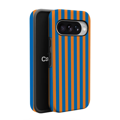 Go New York | Blue & Orange Stripes Case