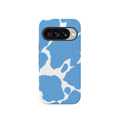 Current MOOd | Light Blue Cow Print Google Pixel Case