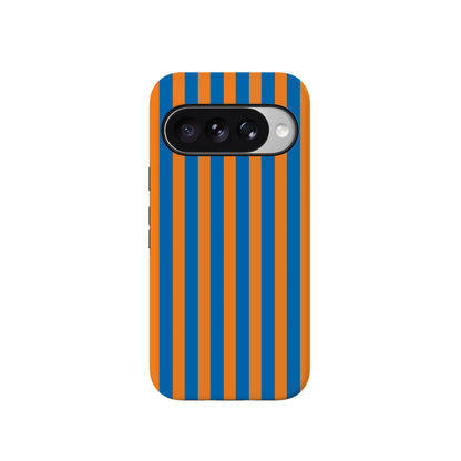 Go New York | Blue & Orange Stripes Case