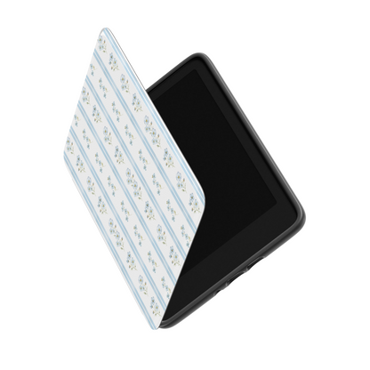 Cottage Stripe | Blue Floral Kindle Case