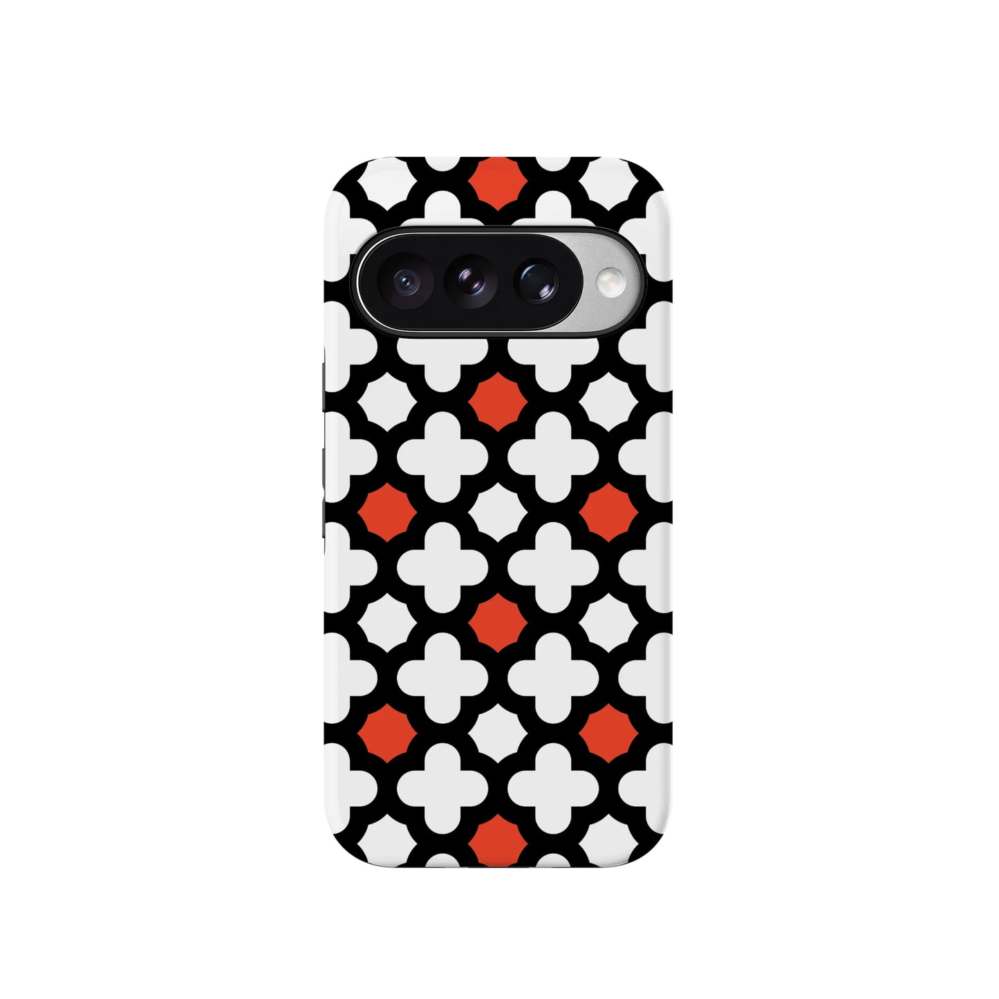 Red Lattice Tile | High Contrast Design Case