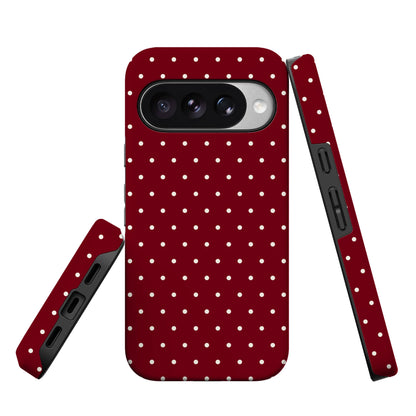 On the Dot | Maroon Polka Dot Case