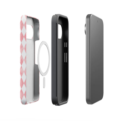 Queen of Diamonds | Pink Watercolor Case