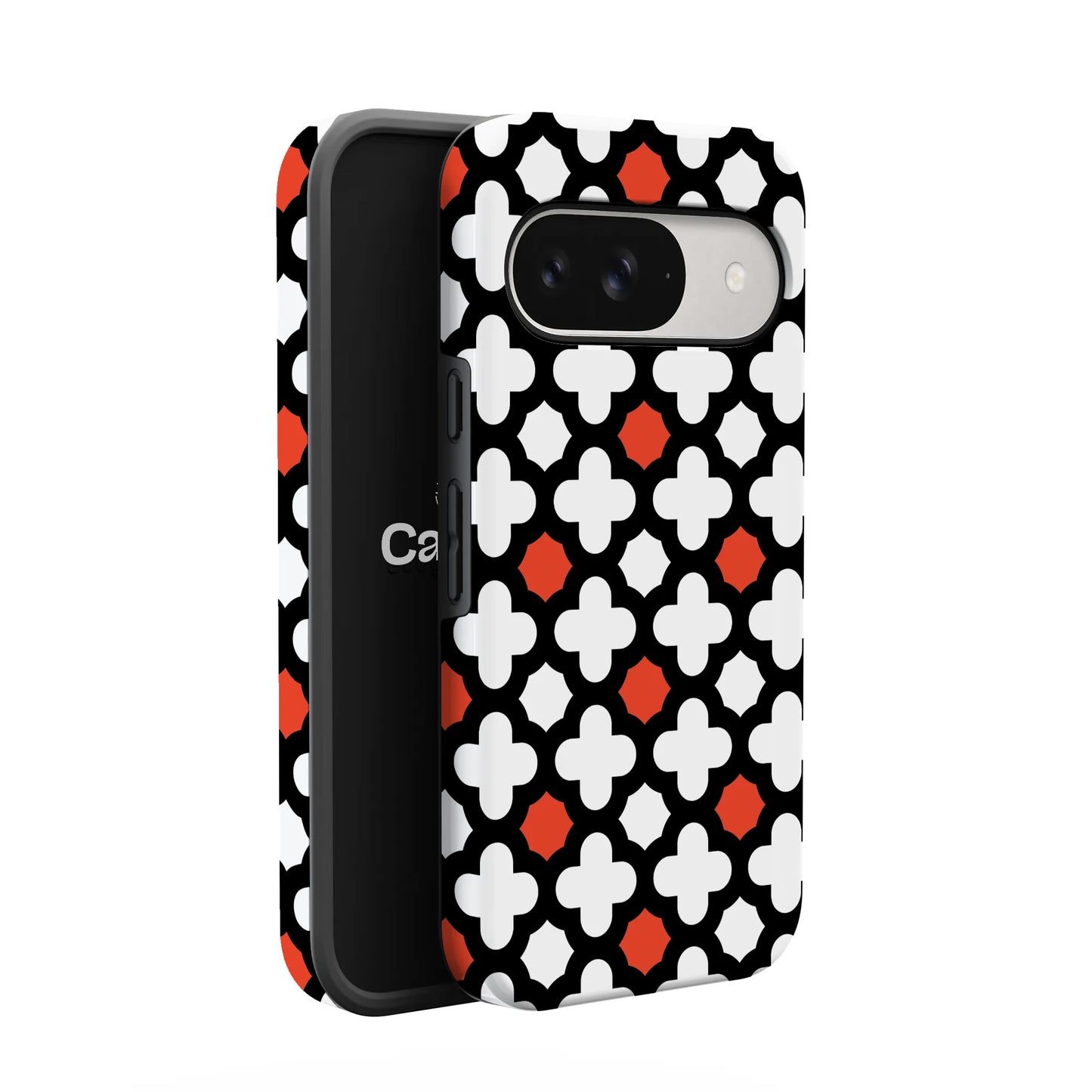 Red Lattice Tile | High Contrast Design Case