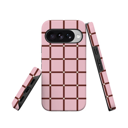 Uptown Gridlock | Pink Checkerboard Case