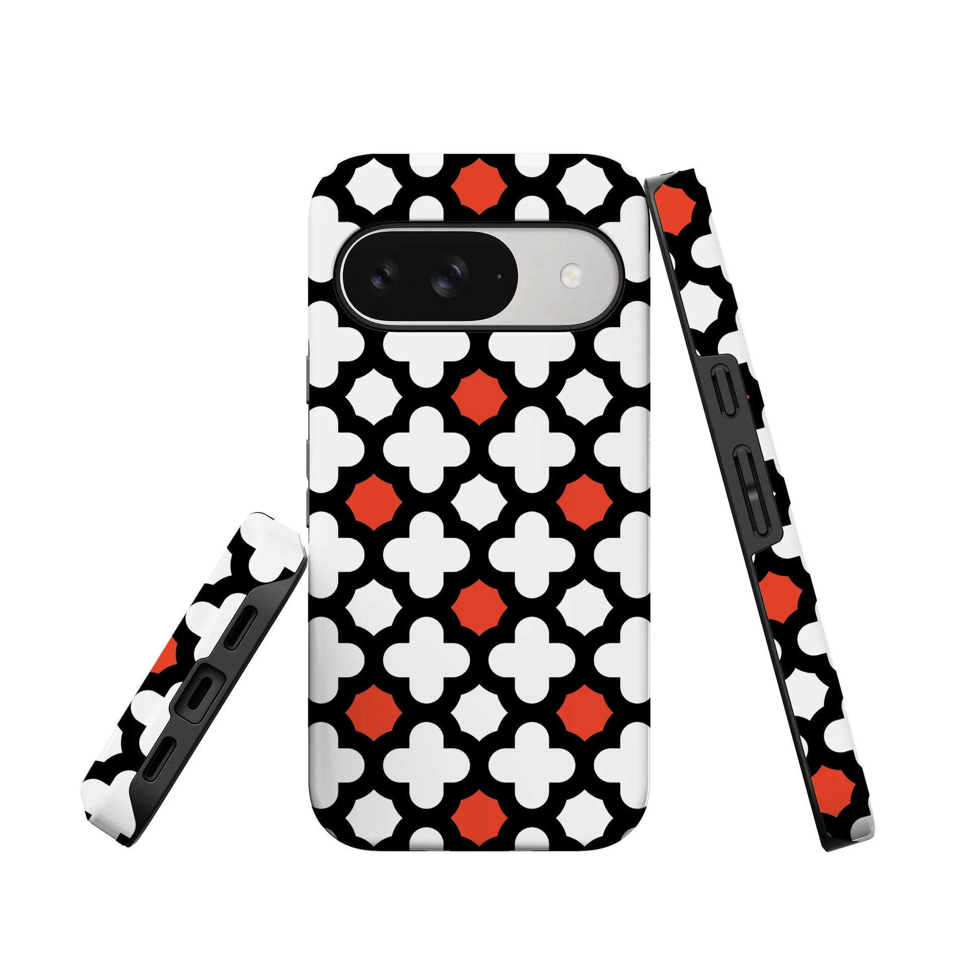 Red Lattice Tile | High Contrast Design Case
