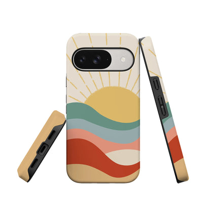 Here Comes the Sun | Colorblock Sunset Google Pixel Case