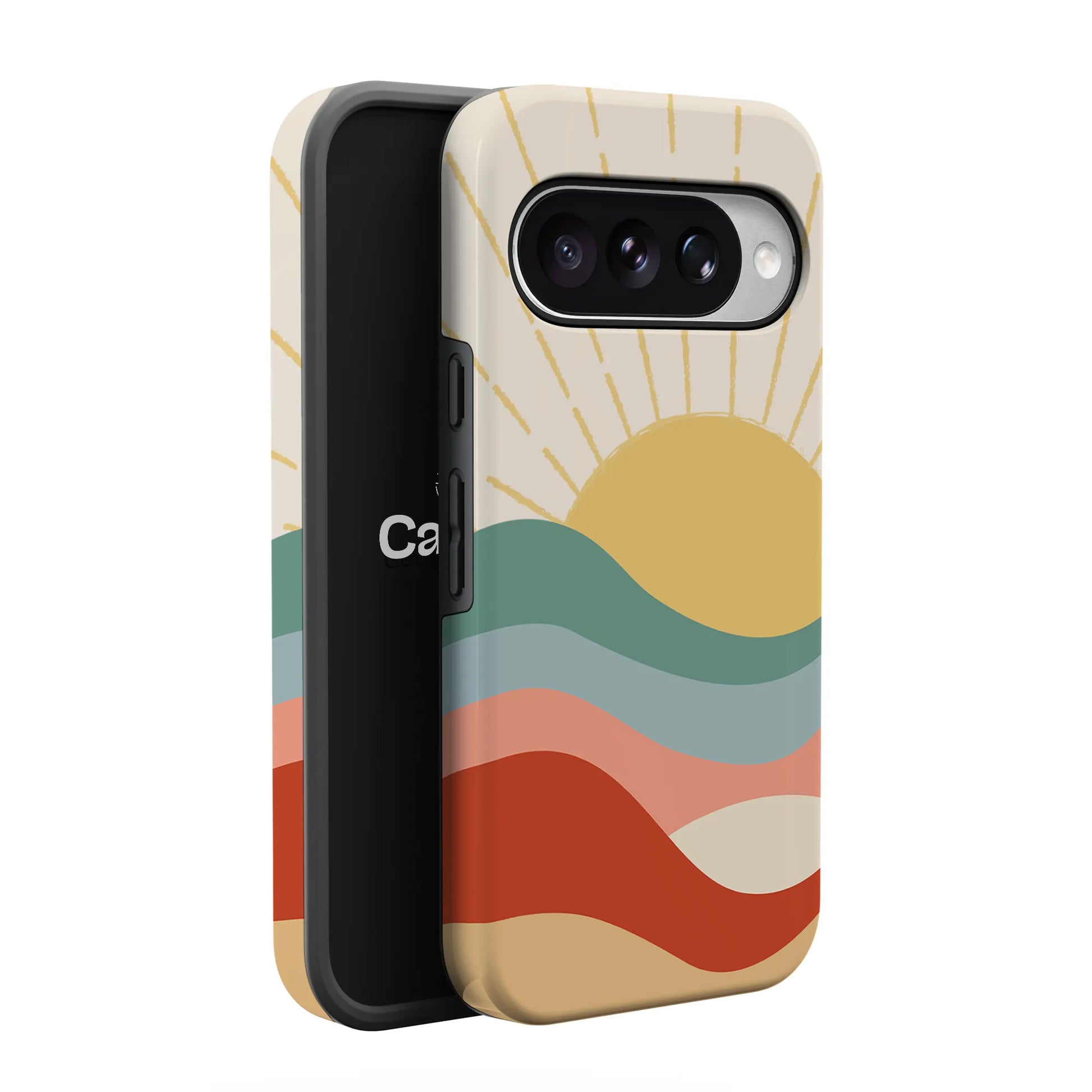 Here Comes the Sun | Colorblock Sunset Google Pixel Case