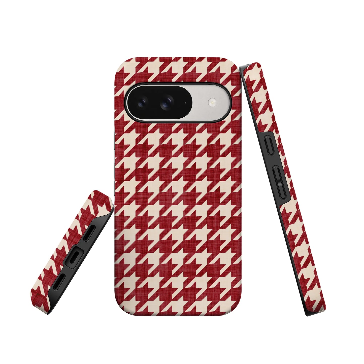 Scarlet Stitch | Red Houndstooth Case