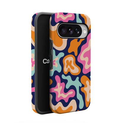 Midnight Color Splash | Abstract Retro Google Pixel Case