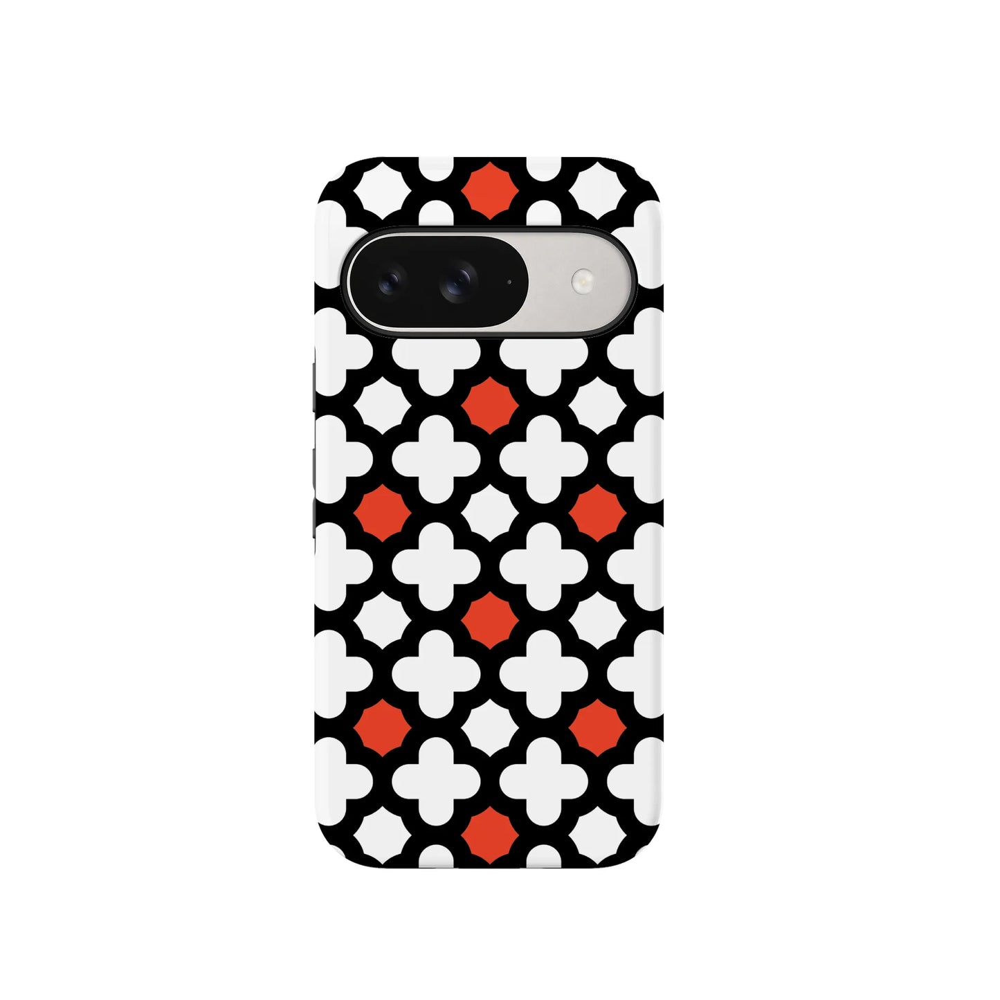Red Lattice Tile | High Contrast Design Case