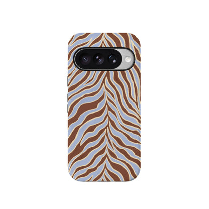 Untamed | Brown & Blue Zebra Case