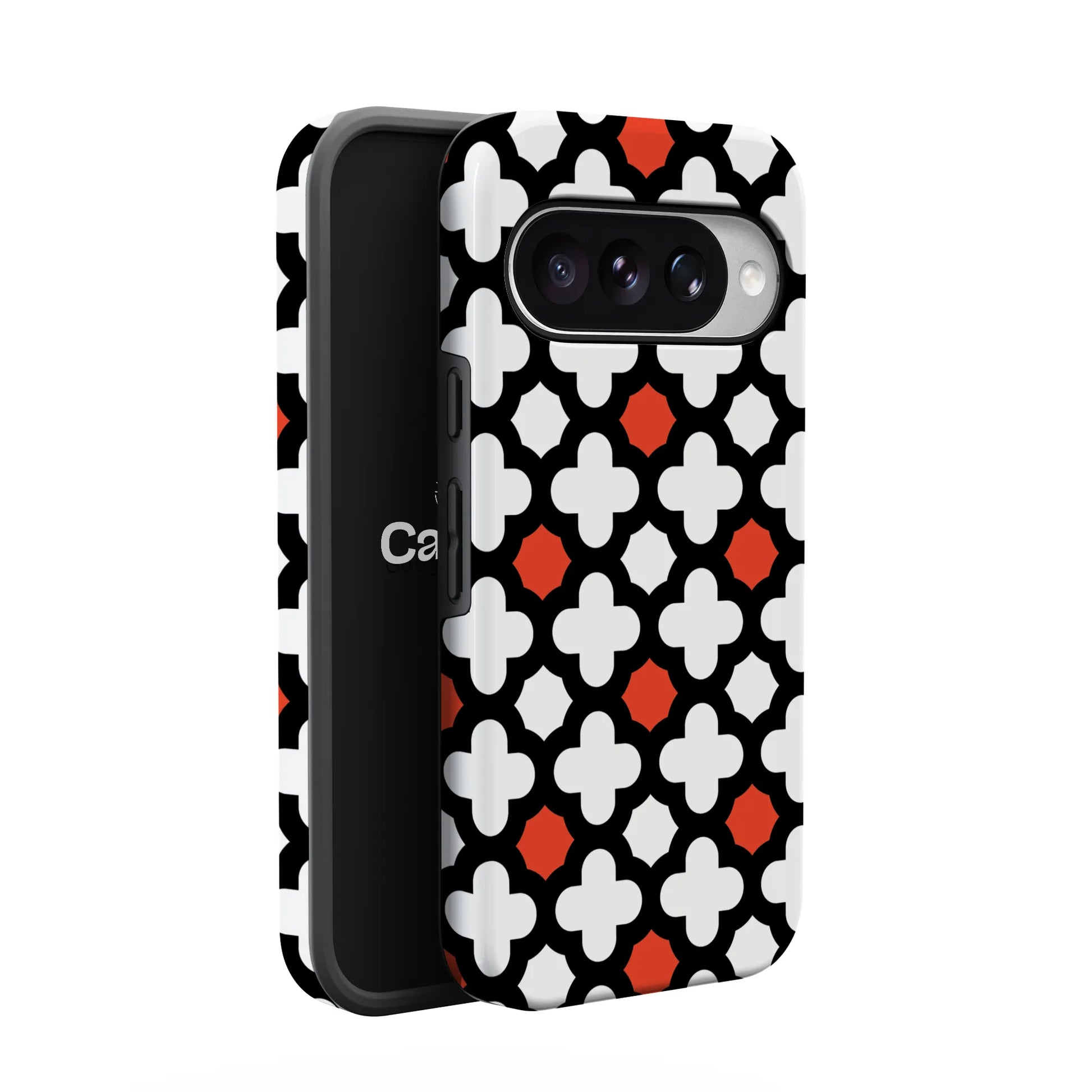 Red Lattice Tile | High Contrast Design Case