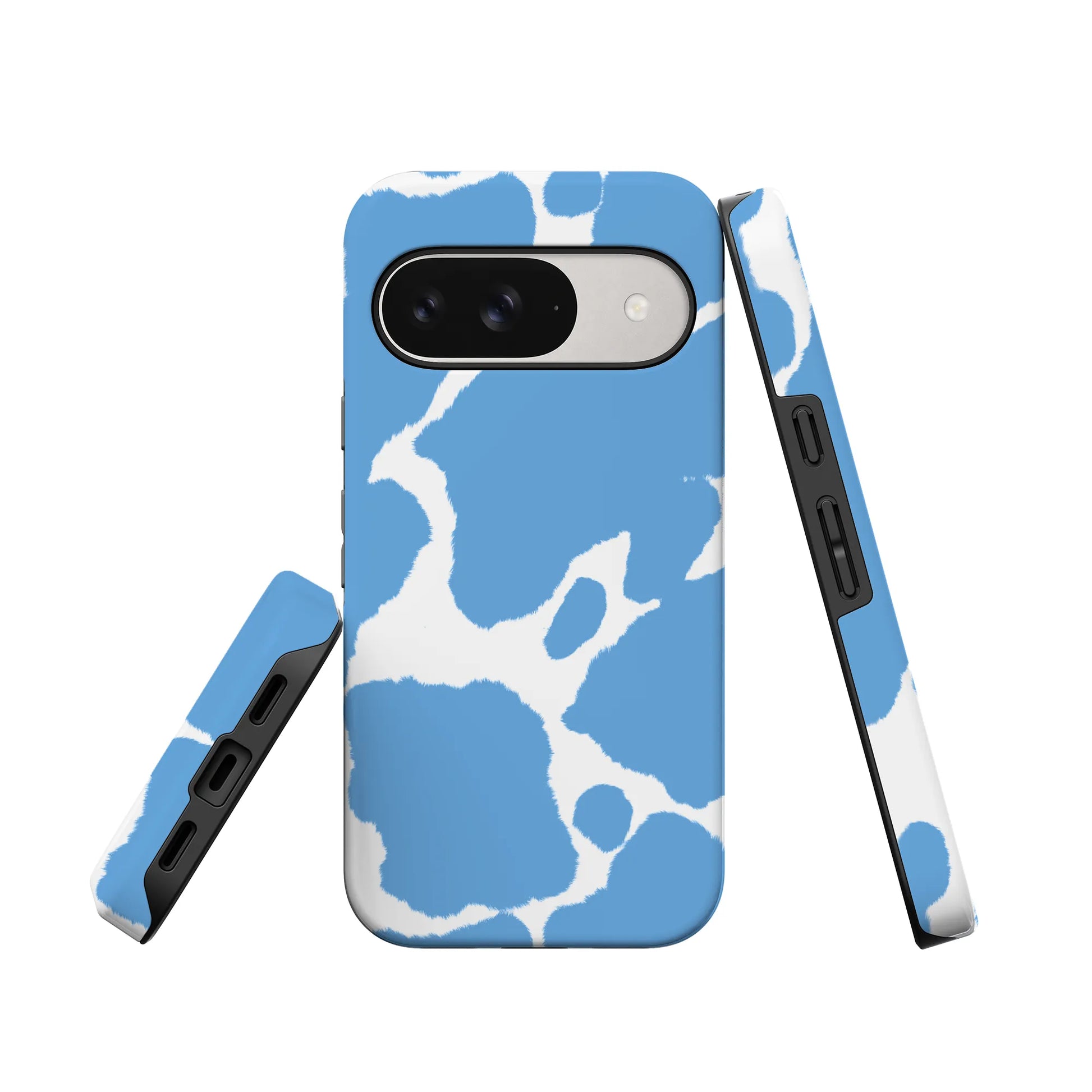 Current MOOd | Light Blue Cow Print Google Pixel Case