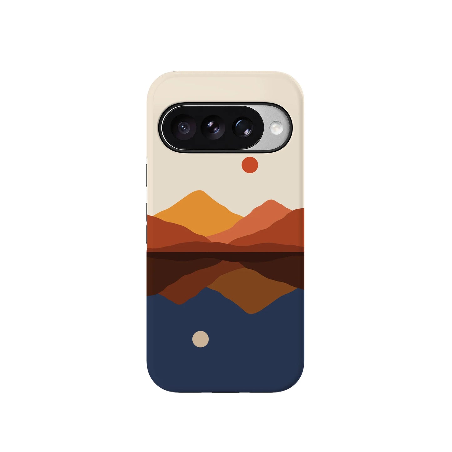 Opposites Attract | Day & Night Colorblock Mountains Google Pixel Case