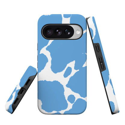 Current MOOd | Light Blue Cow Print Google Pixel Case