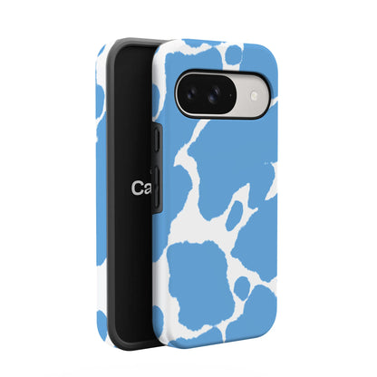 Current MOOd | Light Blue Cow Print Google Pixel Case
