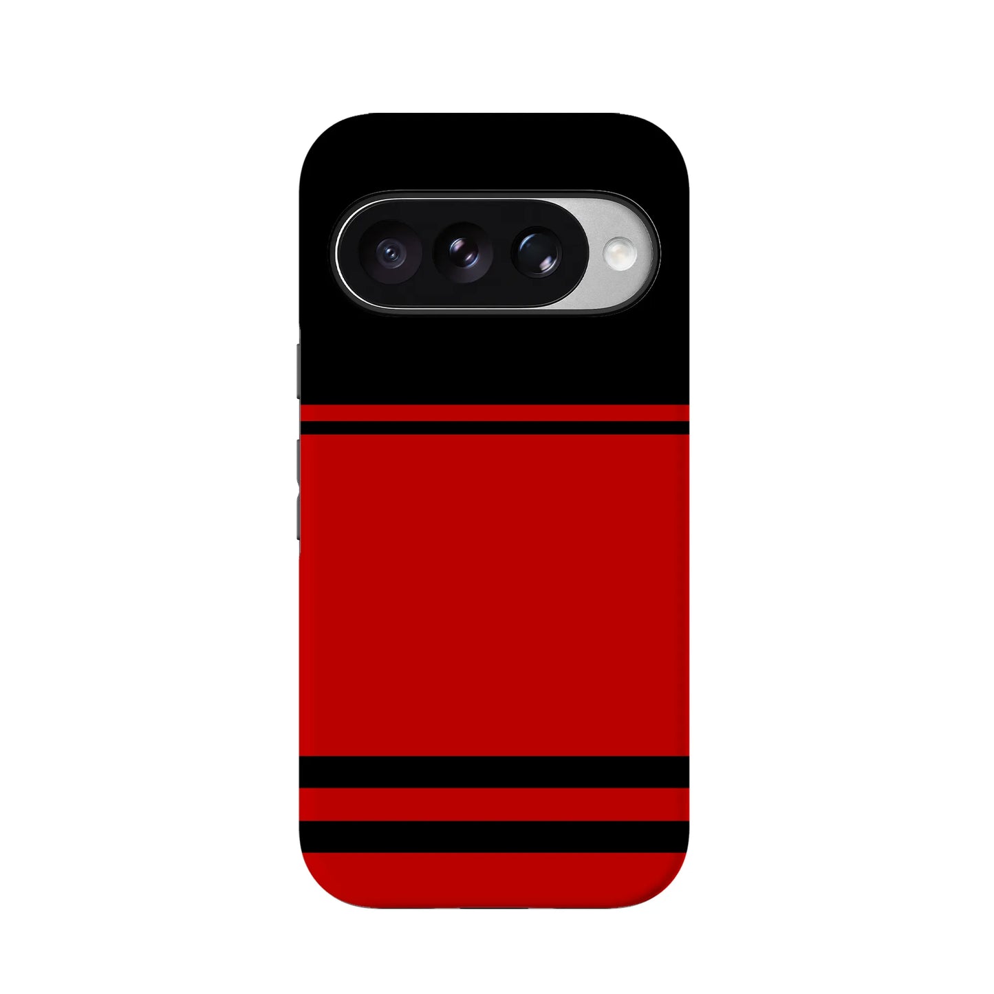 Storm Warning | Black & Red Stripes Case