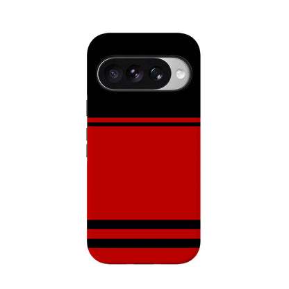 Storm Warning | Black & Red Stripes Case