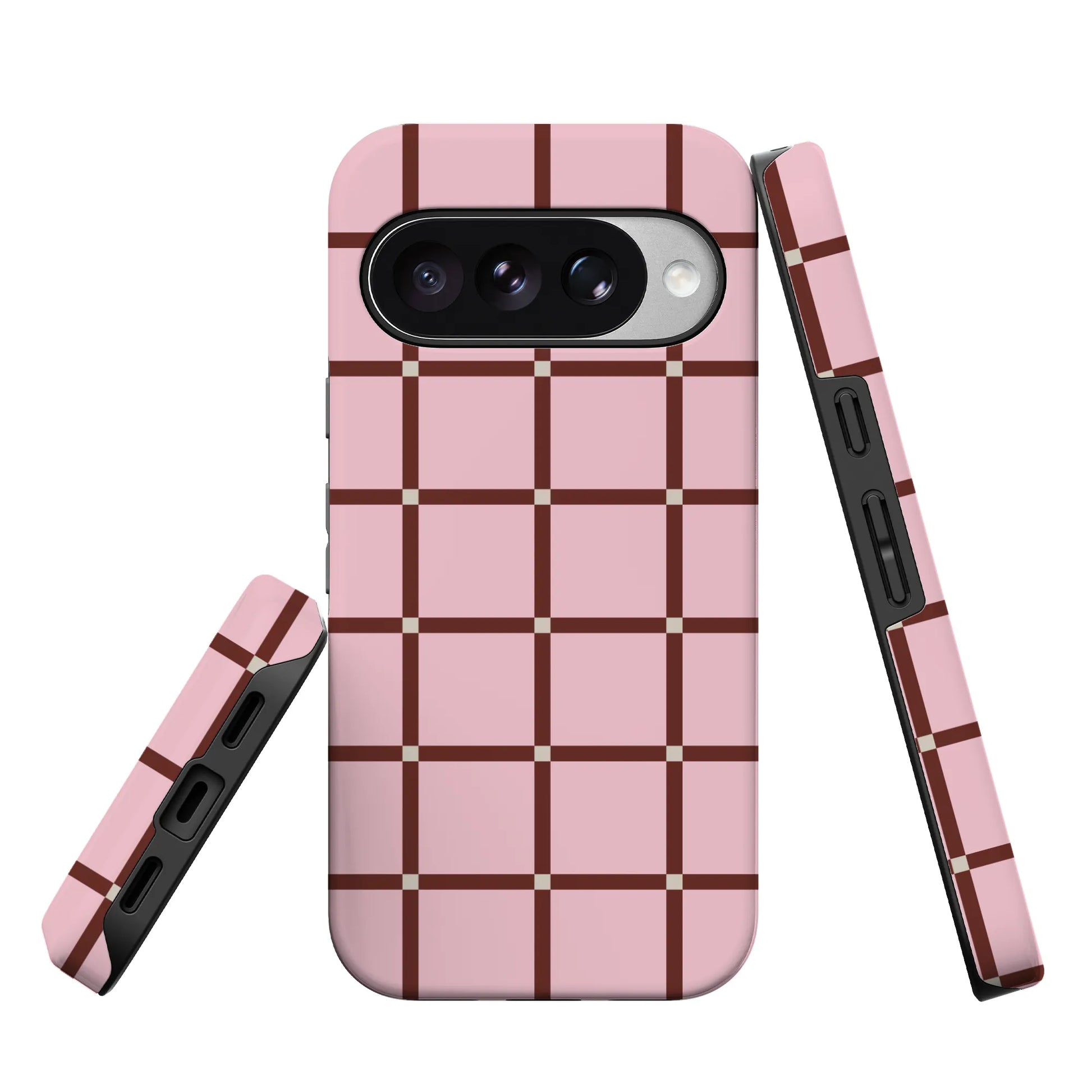 Uptown Gridlock | Pink Checkerboard Case