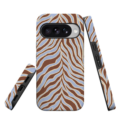 Untamed | Brown & Blue Zebra Case