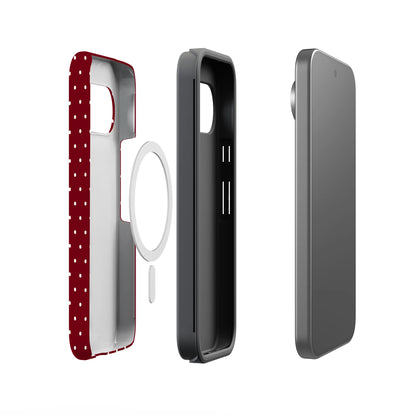 On the Dot | Maroon Polka Dot Case