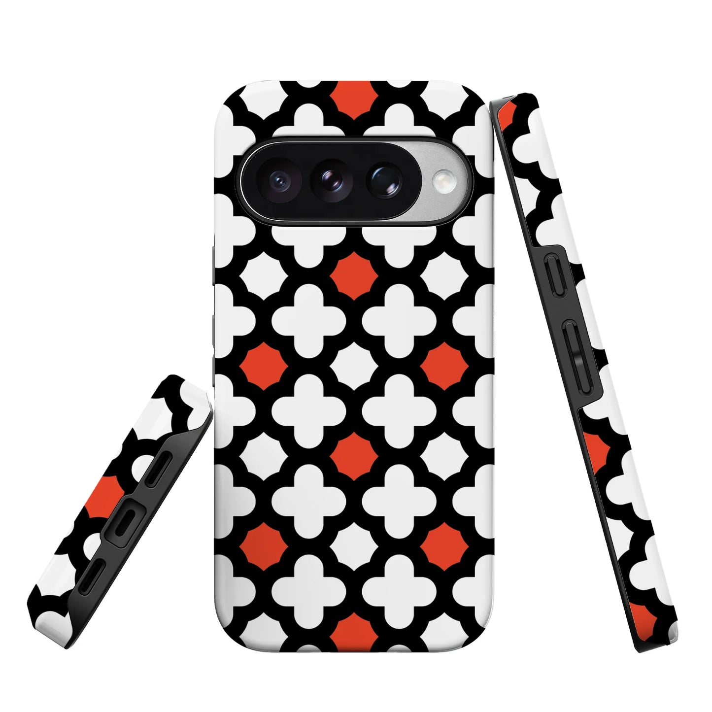 Red Lattice Tile | High Contrast Design Case
