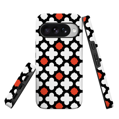 Red Lattice Tile | High Contrast Design Case