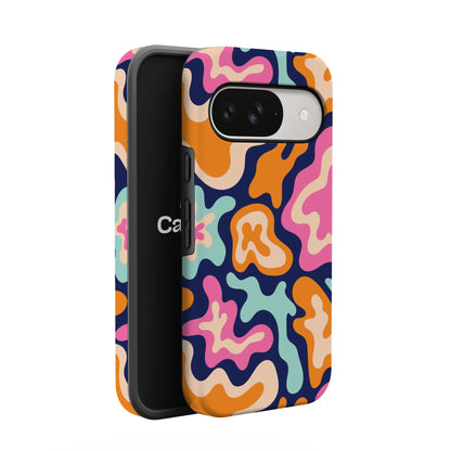 Midnight Color Splash | Abstract Retro Google Pixel Case