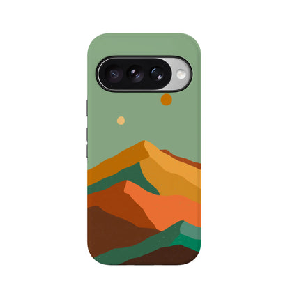 Endless Peaks | Colorblock Mountain Google Pixel Case
