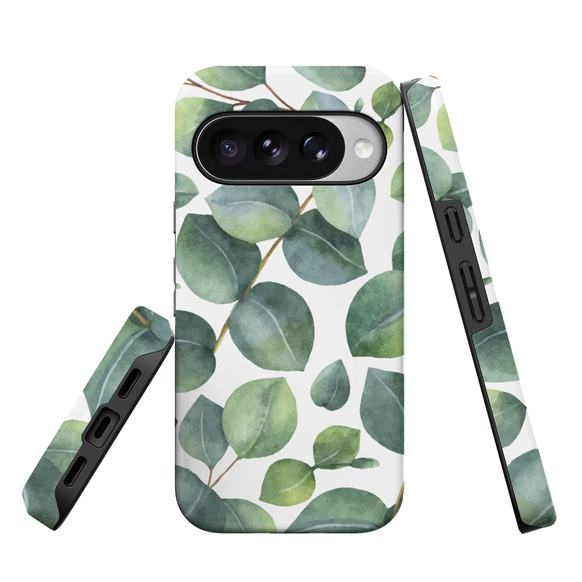 Leaf Me Alone | Green Floral Print Google Pixel Case